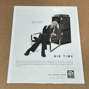 AMPEG AMPS - TONY LEVIN of PETER GABRIEL / KING CRIMSON - 2007 Print Ad